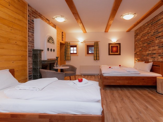 Rodinný apartmán Deluxe s krbom